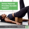 Gaiam Yoga Block – Supportive Latex-Free Eva Foam – Soft Non-Slip Surface with Beveled Edges for Yoga, Pilates, Meditation(Cork)