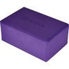 Gaiam Yoga Block – Supportive Latex-Free Eva Foam – Soft Non-Slip Surface with Beveled Edges for Yoga, Pilates, Meditation(Deep Purple)