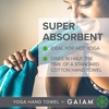 Gaiam Yoga Hand Towel (30″ W x 20″ L), Quick Dry & Lightweight Sports Towel, Soft Microfiber Fabric, Designed for Hot Yoga, Pilates, Sports, Workout & More(Blue Shadow)