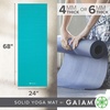 Gaiam Yoga Mat – Premium 5mm Solid Thick Non Slip Exercise & Fitness Mat for All Types of Yoga, Pilates & Floor Workouts (68″ x 24″ x 5mm) | Premium non-slip mat in solid colors. Cushioned support for yoga, Pilates & floor workouts at home or studio.(Light Blue)