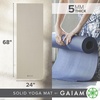 Gaiam Yoga Mat – Premium 5mm Solid Thick Non Slip Exercise & Fitness Mat for All Types of Yoga, Pilates & Floor Workouts (68″ x 24″ x 5mm) | Premium non-slip mat in solid colors. Cushioned support for yoga, Pilates & floor workouts at home or studio.(Sandstone)
