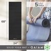 Gaiam Yoga Mat – Premium 5mm Solid Thick Non Slip Exercise & Fitness Mat for All Types of Yoga, Pilates & Floor Workouts (68″ x 24″ x 5mm) | Premium non-slip mat in solid colors. Cushioned support for yoga, Pilates & floor workouts at home or studio.(Black)