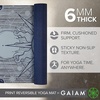 Gaiam Yoga Mat – Premium 6mm Print Reversible Extra Thick Non Slip Exercise & Fitness Mat for All Types of Yoga, Pilates & Floor Workouts (68″ x 24″ x 6mm Thick)(Ethereal Beauty)