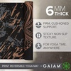 Gaiam Yoga Mat – Premium 6mm Print Reversible Extra Thick Non Slip Exercise & Fitness Mat for All Types of Yoga, Pilates & Floor Workouts (68″ x 24″ x 6mm Thick)(Marbled Bronze Medallion)