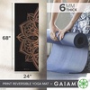 Gaiam Yoga Mat – Premium 6mm Print Reversible Extra Thick Non Slip Exercise & Fitness Mat for All Types of Yoga, Pilates & Floor Workouts (68″ x 24″ x 6mm Thick)(Marbled Bronze Medallion)