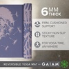 Gaiam Yoga Mat – Premium 6mm Print Reversible Extra Thick Non Slip Exercise & Fitness Mat for All Types of Yoga, Pilates & Floor Workouts (68″ x 24″ x 6mm Thick)(Dandelion Fossil)