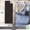 Gaiam Yoga Mat, Solid Color Non-Slip, 6mm | Dual-Color Reversible | Sticky Non-Slip Surface | 68″L x 24″W | Yoga, Pilates & Floor Workouts(Granite Storm)