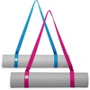 Gaiam Easy-Cinch Yoga Mat Sling – Durable Carrying Strap for Yoga Mat with Metal D-Rings for Secure Fit (No Mat Included)(Fuchsia Or Blue)