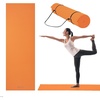 Gaiam Essentials 1/4″ Thin (6mm) Yoga & Pilates, Fitness & Exercise Mat with Easy-Cinch Carrier Strap Cusion Support For Fitness and Gym Workouts(Orange)