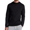 Gaiam Men’s Bliss Balance Long Sleeve Pullover Hoodie, Relaxed Fit, Stretch Midweight Material(Black)