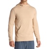 Gaiam Men’s Bliss Balance Long Sleeve Pullover Hoodie, Relaxed Fit, Stretch Midweight Material(Humus)