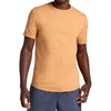 Gaiam Men’s Breathe Ease Short Sleeve Crewneck Top, Standard Fit, Stretch Heavyweight Performance Material(Biscuit Heather)