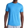 Gaiam Men’s Breathe Ease Short Sleeve Crewneck Top, Standard Fit, Stretch Heavyweight Performance Material(Campanula Heather)