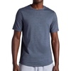 Gaiam Men’s Breathe Ease Short Sleeve Crewneck Top, Standard Fit, Stretch Heavyweight Performance Material(Cool Grey Heather)