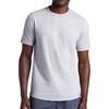 Gaiam Men’s Breathe Ease Short Sleeve Crewneck Top, Standard Fit, Stretch Heavyweight Performance Material(Sleet Heather)