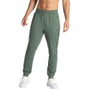 Gaiam Men’s Chill Flex Jogger, Slim Fit, 30” Inseam, Stretch Midweight Material(Duck Green Heather)