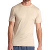 Gaiam Men’s Everyday Basic Crewneck Top, Standard Fit, Stretch Midweight Material(Brown)