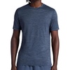 Gaiam Men’s Everyday Basic Crewneck Top, Standard Fit, Stretch Midweight Material(Cool Grey Heather)
