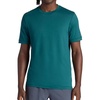 Gaiam Men’s Everyday Basic Crewneck Top, Standard Fit, Stretch Midweight Material(Deep Teal)