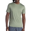 Gaiam Men’s Everyday Basic Crewneck Top, Standard Fit, Stretch Midweight Material(Dusty Green)