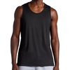 Gaiam Men’s Everyday Basic Tank Top, Standard Fit, Stretch Midweight Jersey Material(Black)