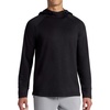 Gaiam Men’s Flow State Long Sleeve Cowl Neck Hoodie, Standard Fit, Stretch Midweight Material(Black)