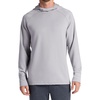 Gaiam Men’s Flow State Long Sleeve Cowl Neck Hoodie, Standard Fit, Stretch Midweight Material(Sleet)