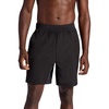 Gaiam Men’s Hatha 7” Short, Standard Fit, Stretch Lightweight Material, Moisture-Wicking(Black)