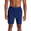 Gaiam Men’s Hatha 7” Short, Standard Fit, Stretch Lightweight Material, Moisture-Wicking(Medieval Blue)