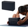 Gaiam Yoga Block – Supportive Latex-Free Eva Foam – Soft Non-Slip Surface with Beveled Edges for Yoga, Pilates, Meditation(Black)