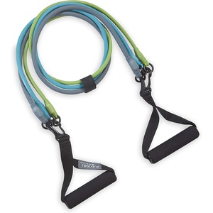 Gaiam 3-in-1 Resistance Band Kit with Comfort-Grip Handles and Interchangeable Strength Bands for High Intensity Training(1 EA)