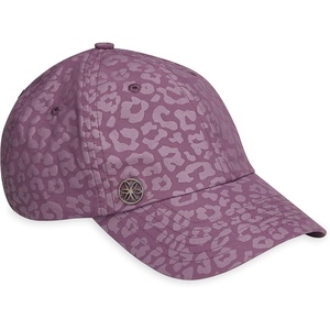 Gaiam Classic Fitness Hat, Ponytail Cap, Women | Quick-Dry Sweatband | Ponytail Hole | Moisture-Wicking | Running, Hiking & Beach | Adjustable Fit(Leopard Print Rose)