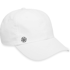 Gaiam Classic Fitness Hat, Ponytail Cap, Women | Quick-Dry Sweatband | Ponytail Hole | Moisture-Wicking | Running, Hiking & Beach | Adjustable Fit(White)