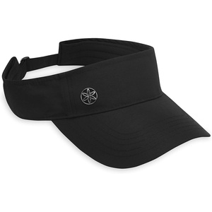 Gaiam Classic Fitness Sun Visor, Moisture-Wicking, Women (Black) | Open-Top Design | Quick-Dry Sweatband | Adjustable Closure | Golf, Tennis & Running | Moisture-Wicking | Women