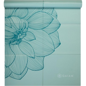 Gaiam Foldable Yoga Mat, 2mm Icy Paisley(Serene Dahlias)