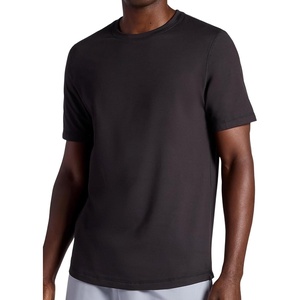 Gaiam Men’s Breathe Ease Short Sleeve Crewneck Top, Standard Fit, Stretch Heavyweight Performance Material(Black)