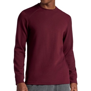 Gaiam Men’s Cozy & Cool Long Sleeve Crewneck Top, Standard Fit, Stretch Midweight Micro Waffle Jacquard Material(Port Royale)