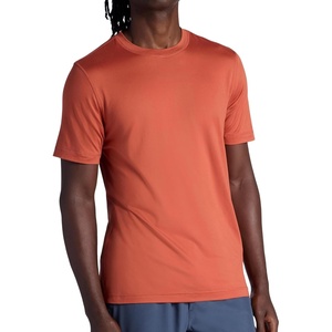 Gaiam Men’s Everyday Basic Crewneck Top, Standard Fit, Stretch Midweight Material(Bruschetta)