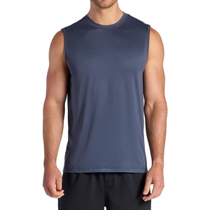 Gaiam Men’s Everyday Basic Muscle Tank Top, Standard Fit, Stretch Midweight Material(Cool Grey)