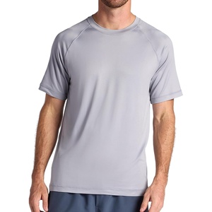 Gaiam Men’s Everyday Basic Raglan Top, Standard Fit, Stretch Midweight Jersey Material(Sleet)