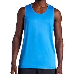 Gaiam Men’s Everyday Basic Tank Top, Standard Fit, Stretch Midweight Jersey Material(Campanula)
