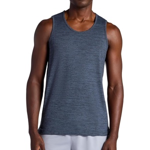 Gaiam Men’s Everyday Basic Tank Top, Standard Fit, Stretch Midweight Jersey Material(Cool Grey Heather)