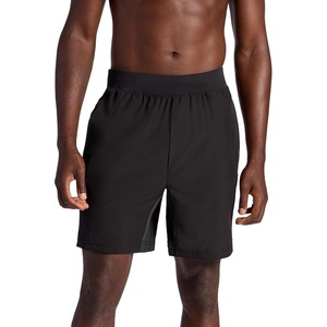 Gaiam Men’s Hatha 7” Short, Standard Fit, Stretch Lightweight Material, Moisture-Wicking(Black)