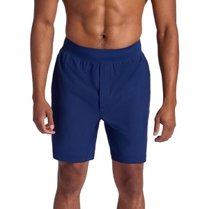 Gaiam Men’s Hatha 7” Short, Standard Fit, Stretch Lightweight Material, Moisture-Wicking(Medieval Blue)