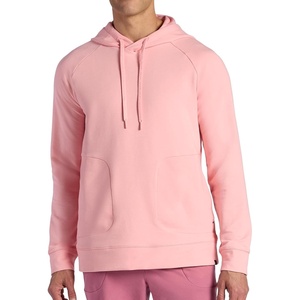 Gaiam Men’s Lotus Oblong Hoodie, Relaxed Fit, Stretch Heavyweight Terry Material(Quartz Pink)