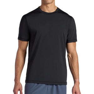 Gaiam Men’s Omtech Short Sleeve Crewneck T-Shirt, Standard Fit, Stretch Lightweight Performance Material(Black)