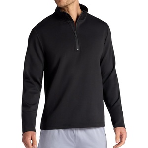 Gaiam Men’s Recovery Long Sleeve Quarter-Zip, Standard Fit, Midweight Breathable Material(Black)