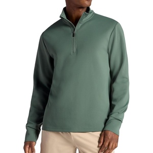 Gaiam Men’s Recovery Long Sleeve Quarter-Zip, Standard Fit, Midweight Breathable Material(Duck Green)