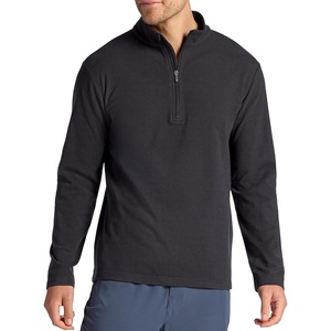 Gaiam Men’s Reform Long Sleeve Quarter-zip, Standard Fit, Stretch Midweight Material(Black)
