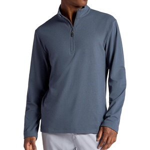 Gaiam Men’s Reform Long Sleeve Quarter-zip, Standard Fit, Stretch Midweight Material(Cool Grey)